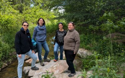 Visite de terrain de Delphine ADER, nouvelle interlocutrice de l’Agence de l’Eau, sur le territoire de notre syndicat.