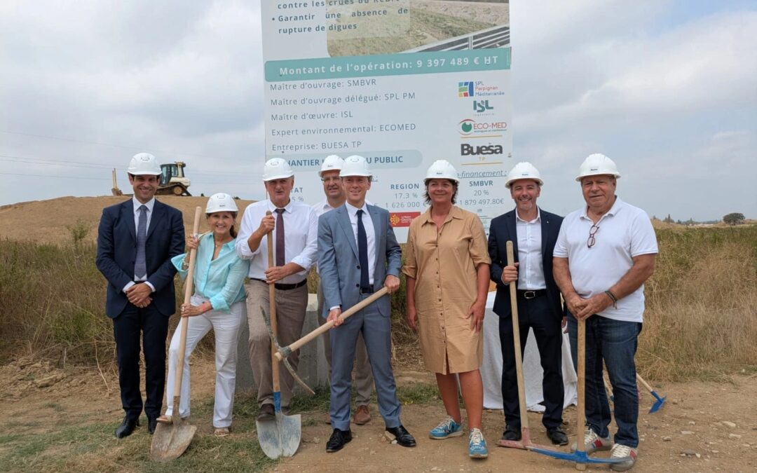 Lancement officiel des travaux de reconstruction des digues du Réart